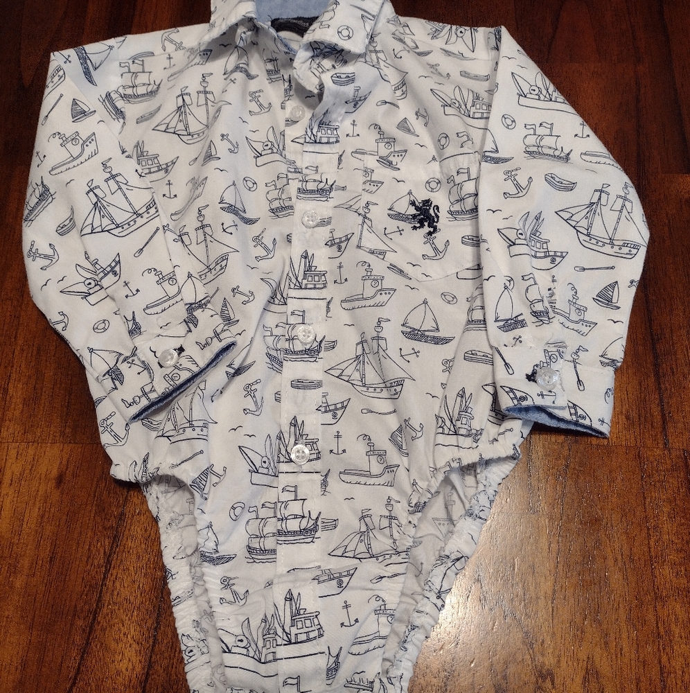 English Laundry boys 18 mo long sleeve onesie